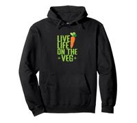 Vive la Vida en la Vida a Base de Plantas Vegetales Sudadera con Capucha