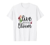 Vive la Vida en Plena floración - Jardinero - Jardinería de Flores Camiseta gráfica económica