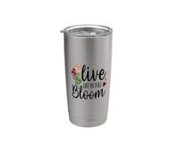 Vive la vida en plena floración - Jardinero - Jardinería de flores Vaso térmico de acero inoxidable de doble pared