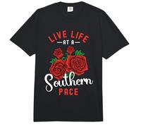 Vive la Vida en un Ritmo sureño Cowboy Cowgirl Southern Belle Comfort Colors Adult Heavyweight T-Shirt