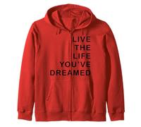 Vive la Vida Que has soñado - Inspiración Motivacional Sudadera con Capucha