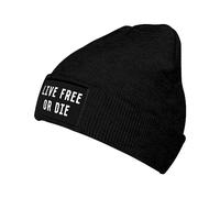 Vive Libre O Muere Mujer Hombre Skull Cap Deportivo Watch Cap Elástico Gorros con Vuelta para Deportes Clima Frío Pasear Al Perro