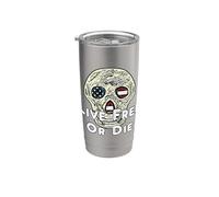 VIVE LIBRE O MUERTE Vaso térmico de acero inoxidable de doble pared