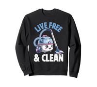 Vive libre y limpio Sudadera