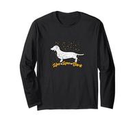 Vive Love Bark Wiener, amante de los perros, linda mascota, perro salchicha, mamá Manga Larga
