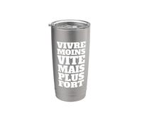Vive más lento pero más fuerte Vaso térmico de acero inoxidable de doble pared