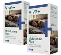 Vive+ Melatonina Plus con Pasiflora - 2 Paquetes de 30 Cápsulas - Suplemento Natural para el Sueño