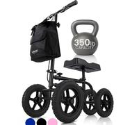 Vive Mobility Patinete de rodilla todo terreno - Andador de rodilla para lesiones rotas de piernas, pies y tobillos - Carrito de rodillos cuádruple para rodillas - Almohadilla ortopédica para adultos