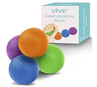 Vive Pelotas de compresión para terapia de manos, ejercicio, artritis, fortalecedor de agarre, equipo ocupacional para dedos, muñeca, túnel carpiano, alivio del dolor, estrés, fuerza de resistencia,