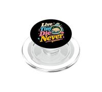 Vive, pequeño, Muere, Nunca es Divertido, Ciencia, biología, tardígrado PopSockets PopGrip para MagSafe