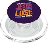 Vive por Jesús o Pierde la Oportunidad PopSockets PopGrip para MagSafe