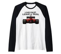 VIVE RÁPIDO, DEJA UN CAMINO Semana de carreras Motorsport Racing Camiseta Manga Raglan
