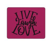 Vive, Ríe, Ama, Mariposas Alfombrilla De Ratón Lavable Mouse Pad Duradero Alfombrilla De Escritorio para Hogar Ordenador Gaming 25X30Cm