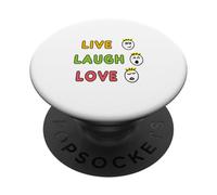 Vive, ríe, ama PopSockets PopGrip Adhesivo