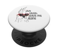 Vive, ríe, déjame en Paz, diversión con Loros PopSockets PopGrip Adhesivo