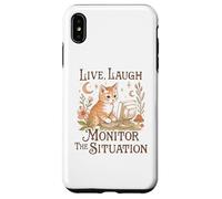 Vive, ríe, monitorea la situación Gatito Carcasa para iPhone XS Max