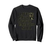 Vive, ríe y llévate tu alma con amor - Funny Grim Reaper Sudadera