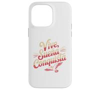 Vive Sueña Conquista Español Diseño de Cita Motivacional Carcasa para iPhone 14 Pro Max