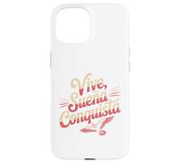 Vive Sueña Conquista Español Diseño de Cita Motivacional Carcasa para iPhone 15
