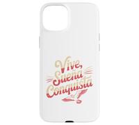 Vive Sueña Conquista Español Diseño de Cita Motivacional Carcasa para iPhone 15 Plus