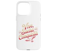 Vive Sueña Conquista Español Diseño de Cita Motivacional Carcasa para iPhone 15 Pro Max
