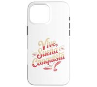 Vive Sueña Conquista Español Diseño de Cita Motivacional Carcasa para iPhone 16 Pro Max