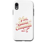 Vive Sueña Conquista Español Diseño de Cita Motivacional Carcasa para iPhone XR