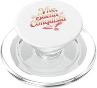 Vive Sueña Conquista Español Diseño de Cita Motivacional PopSockets PopGrip para MagSafe