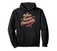Vive Sueña Conquista Español Diseño de Cita Motivacional Sudadera con Capucha