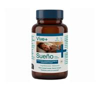Vive+ Sueño 30 Comprimidos Masticables - Complemento Alimenticio con Melatonina 1 mg para Conciliar el Sueño, Alivio del Jet Lag y Descanso Reparador - Caramelos Sabor Mango