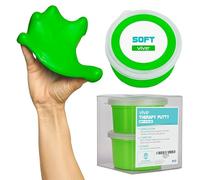 Vive Therapy Masilla para adultos, para terapia de manos (paquete de 2) - Herramientas de alivio del estrés sensorial ocupacional - para ejercicio físico, dolor de dedos, fuerza de agarre,