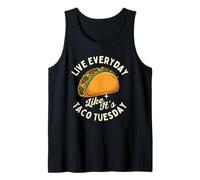 Vive Todos los días como si Fuera el Martes de Tacos - Taco Lover Mexican Camiseta sin Mangas