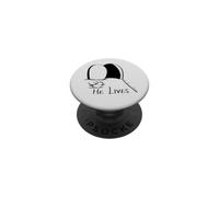 Vive Tumba Vacía Fe Cristiano PopSockets PopGrip Adhesivo