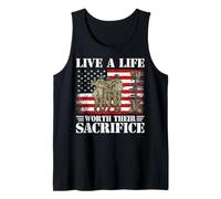 Vive una Vida digna de su Sacrificio Camiseta sin Mangas