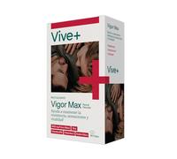 Vive+ Vigor Max - 30 cápsulas con Maca Andina, L-Arginina, Ginseng y vitaminas C, E, B12 y B9 - Impulsa energía, vitalidad y rendimiento sexual en hombres y mujeres