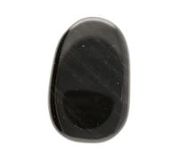 VIVES DE LA CORTADA - Rodado Plano de Obsidiana - Minerales Naturales - Piedras Naturales - Piedras Preciosas - Origen: México