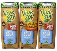 Vivesoy Bebida de Soja - Paquete de 3 x 250 ml - Total: 750 ml - [Pack de 7]