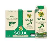 Vivesoy - Bebida Vegetal de Soja 100% Cultivo Local - Pack 6 x 1L