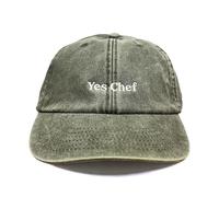 Vivian Flytrap Unisexo Yes Chef Gorra de Béisbol Lavada y Bordada - Khaki - One Size