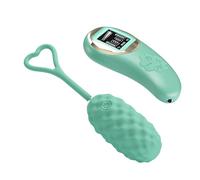 Vivian Huevo Vibrador con Control Remoto Pantalla Digital Verde de Prettylove