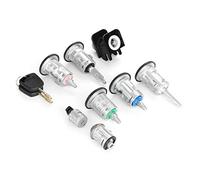 Viviance 8Pcs Frente Y Trasero del Coche De La Cerradura De La Puerta del Capó Conjunto con 2 Teclas para Ford Transit Connect 2002-2007