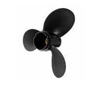 Viviance Hélice de Barco Marino 7 1/2 x 7 para Motor Fuera de borda Suzu-ki 4-6HP DF4 2004-presente DF6 2004-presente 58110-91JL0-019 Hélice Negra de 10 Dientes estriados, aleación de Aluminio