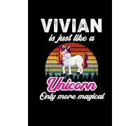 Vivian's Magical Unicorn Diary: A Cute Rainbow Journal for Girls Named Vivian Who Love Unicorns and Dream Big!
