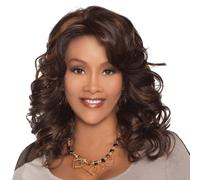 Vivica A. Fox GOLDIE-V New Futura Fiber Deep Lace Front Wig in Color 1B