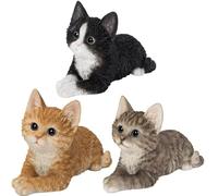 Vivid Arts Acostado gatito Pet Pals (blanco y negro)