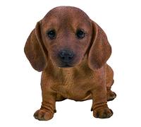 Vivid Arts - Decoración para jardín o para casa de cachorro de dachshund marrón (PP-DCHB-F)