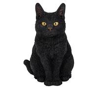 Vivid Arts - Figuras de gatos sentados (gato negro)