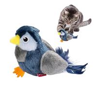 Vivid Bird - Juguete interactivo para gatos, de juguete con accesorio colorido, de juego para mascotas con varilla flexible, suministros de enriquecimiento interior con diseño ligero