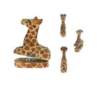 Vivid handmade wood carving cartoon mini animal stapler for school office stationery