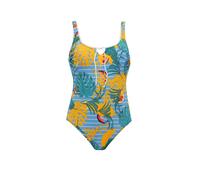 VIVID Traje de baño azul claro / dorado / rojo / blanco XLxB azul claro / dorado / rojo / blanco